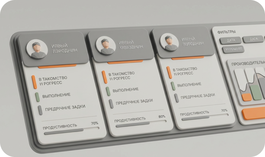 Анализ работы сотрудников компании в amoCRM